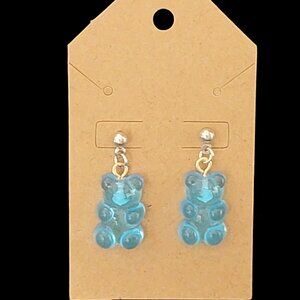 Blue Gummy Bear Earrings